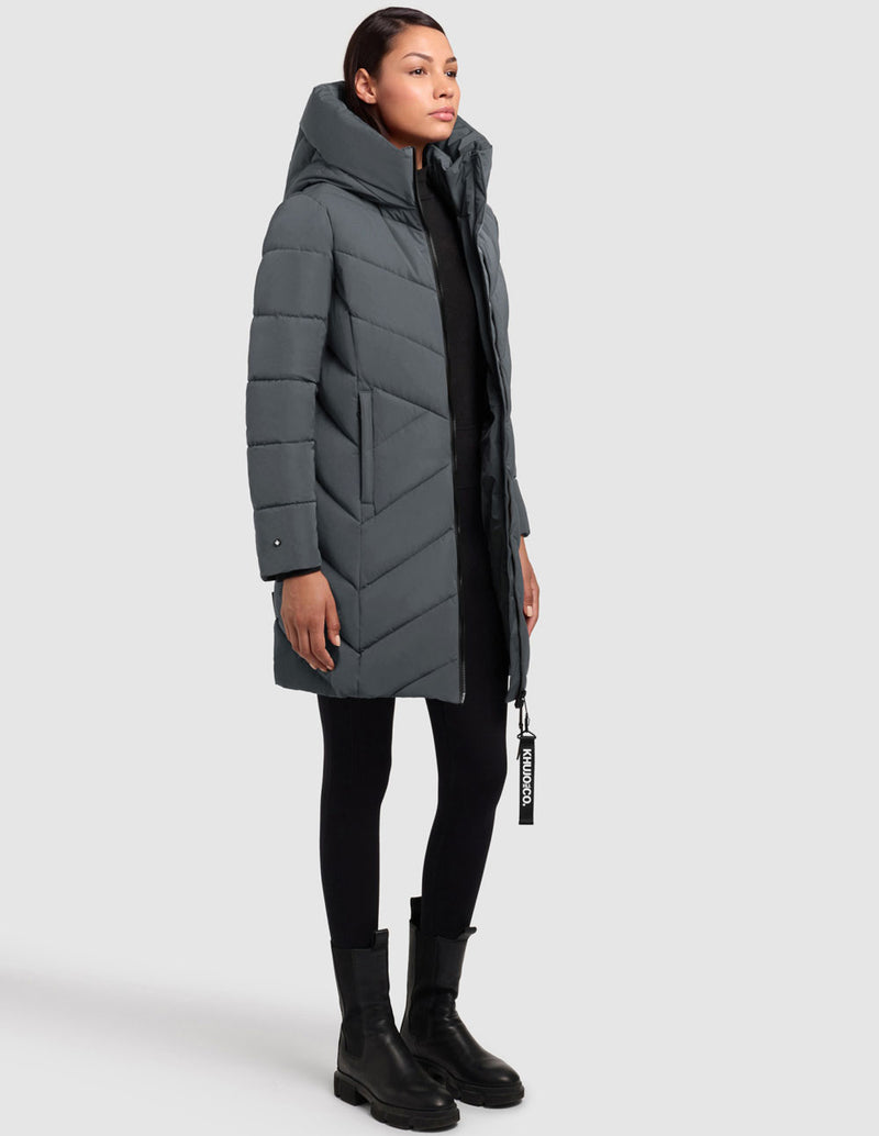 Parka Khujo Darka2 Verde Mujer