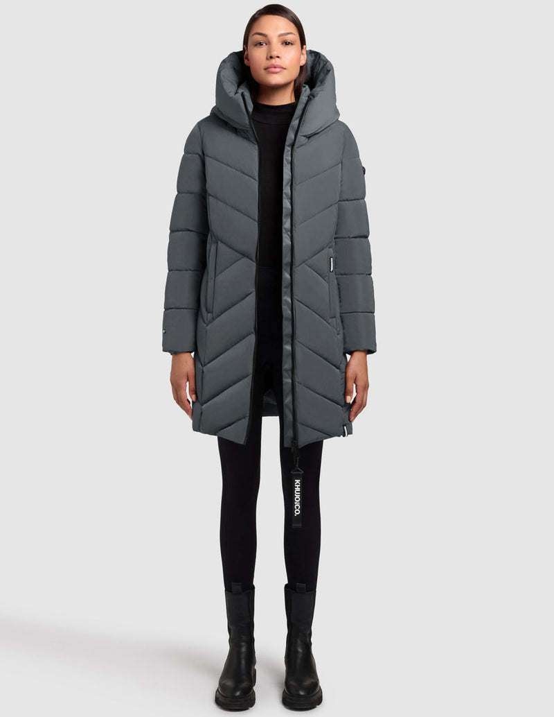 Parka Khujo Darka2 Verde Mujer