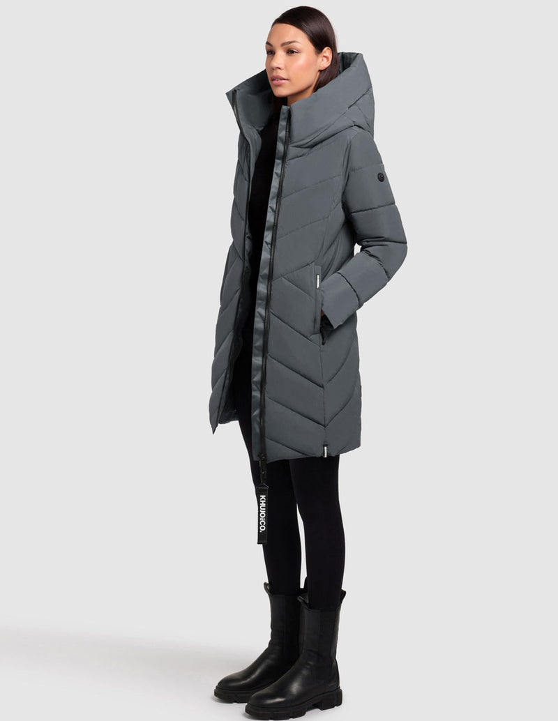 Parka Khujo Darka2 Verde Mujer