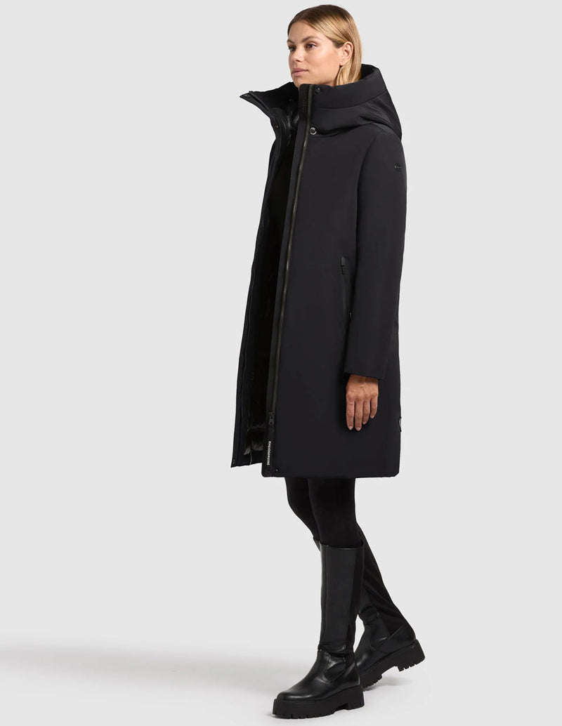 Parka Khujo Nellen Negra Mujer