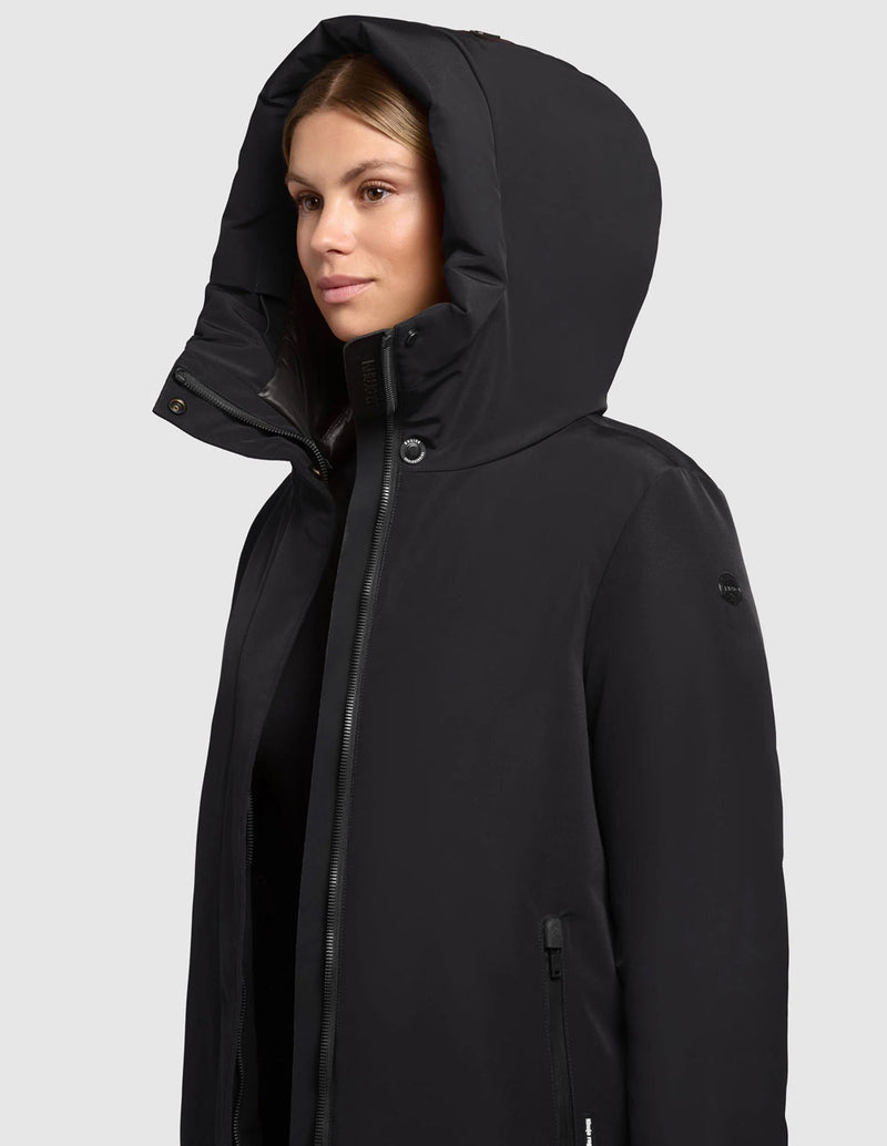 Parka Khujo Nellen Negra Mujer