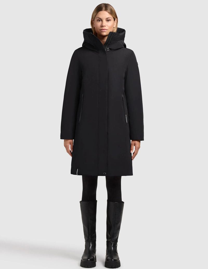 Parka Khujo Nellen Negra Mujer