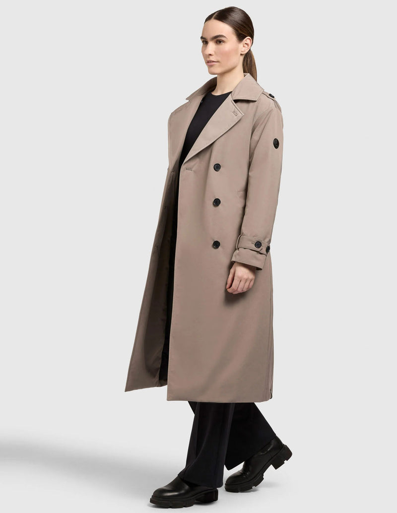 Abrigo Khujo Elena Gris Mujer