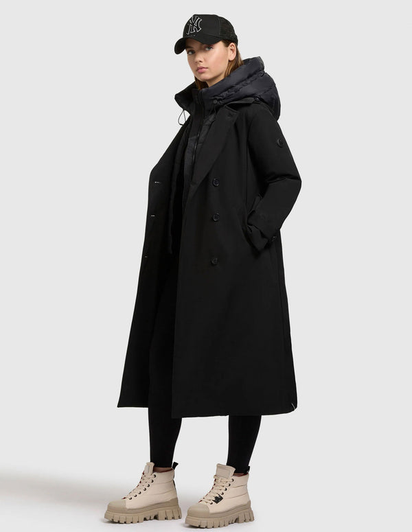 Abrigo Khujo Elena Negro Mujer