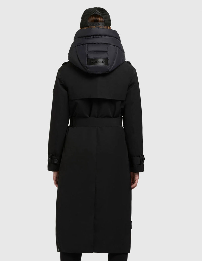 Abrigo Khujo Elena Negro Mujer