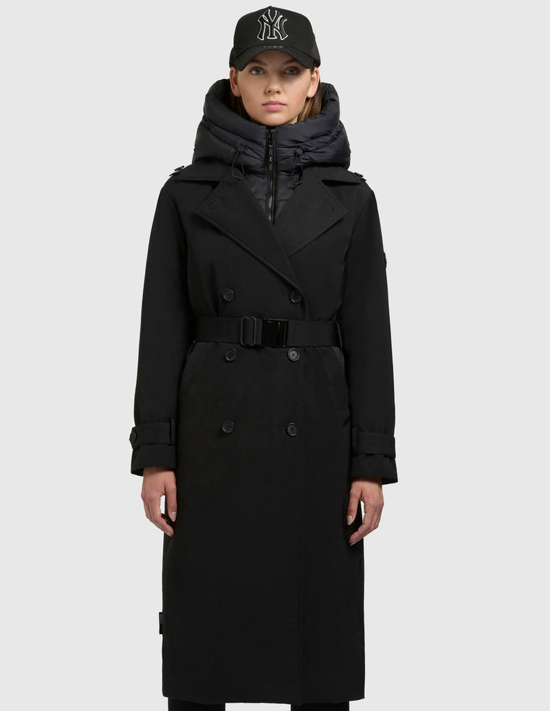 Abrigo Khujo Elena Negro Mujer