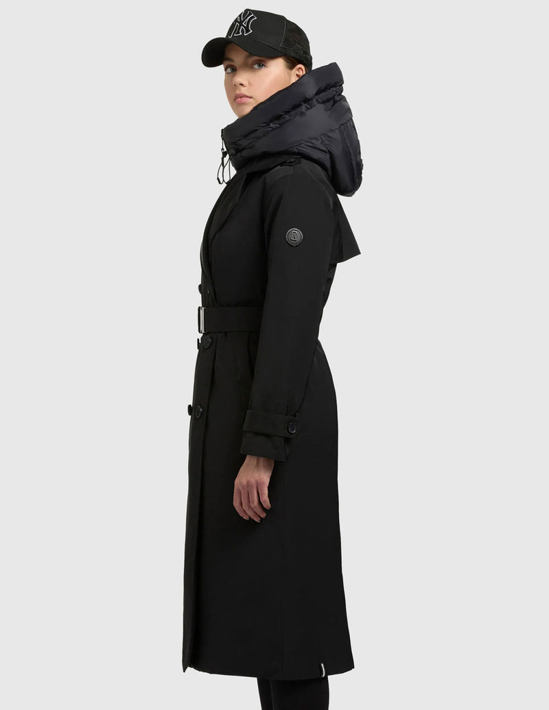 Abrigo Khujo Elena Negro Mujer