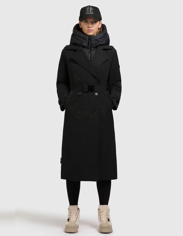 Abrigo Khujo Elena Negro Mujer