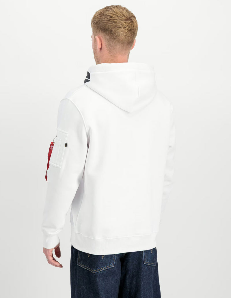 Sudadera con Capucha Alpha Industries Blanca Hombre