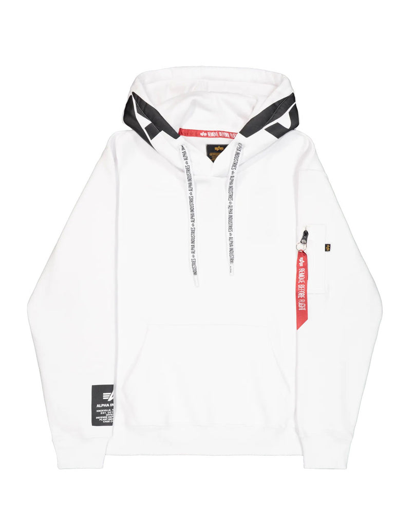 Sudadera con Capucha Alpha Industries Blanca Hombre