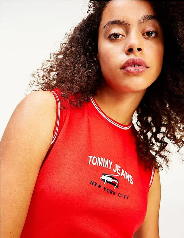 Tommy Jeans Red Women's Tight Dress