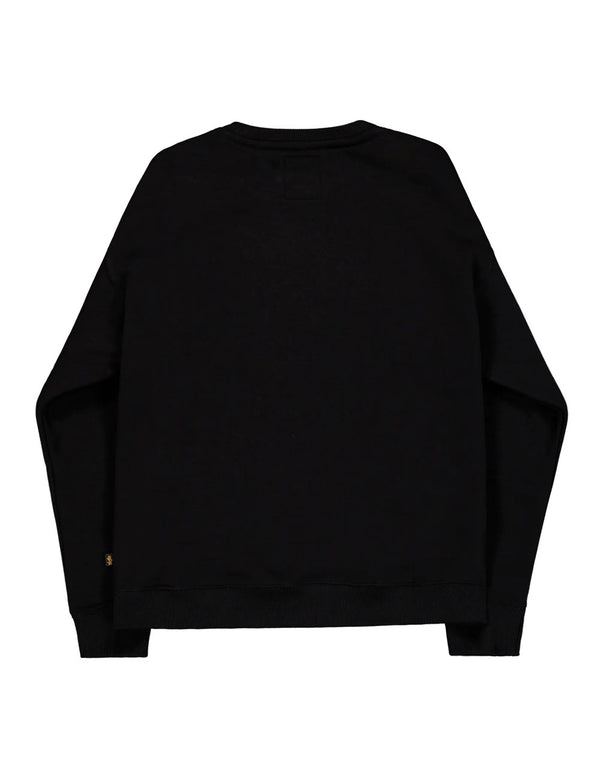 Sudadera Alpha Indutries Basic Carbon Negra Hombre