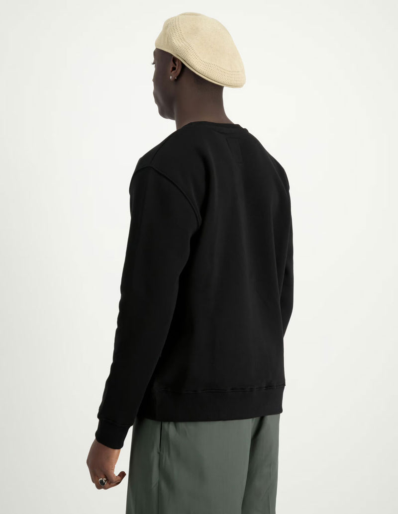 Sudadera Alpha Indutries Basic Carbon Negra Hombre