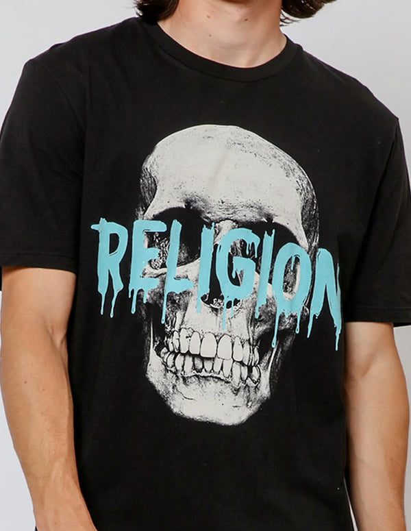 Camiseta RELIGION Skull Negra Hombre