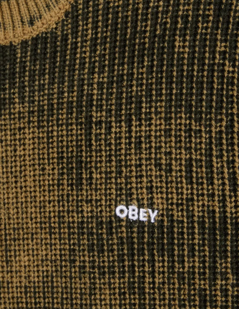 Jersey Obey Spray Effect Marrón Hombre