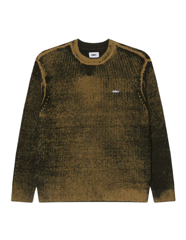 Jersey Obey Spray Effect Marrón Hombre