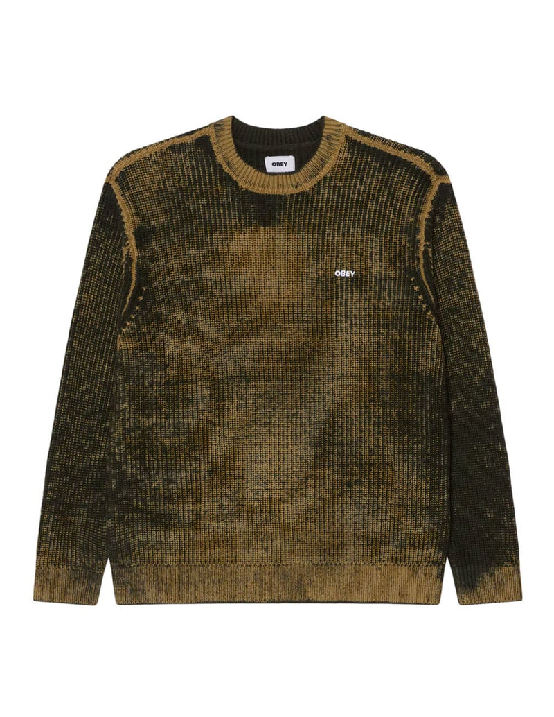 Jersey Obey Spray Effect Marrón Hombre