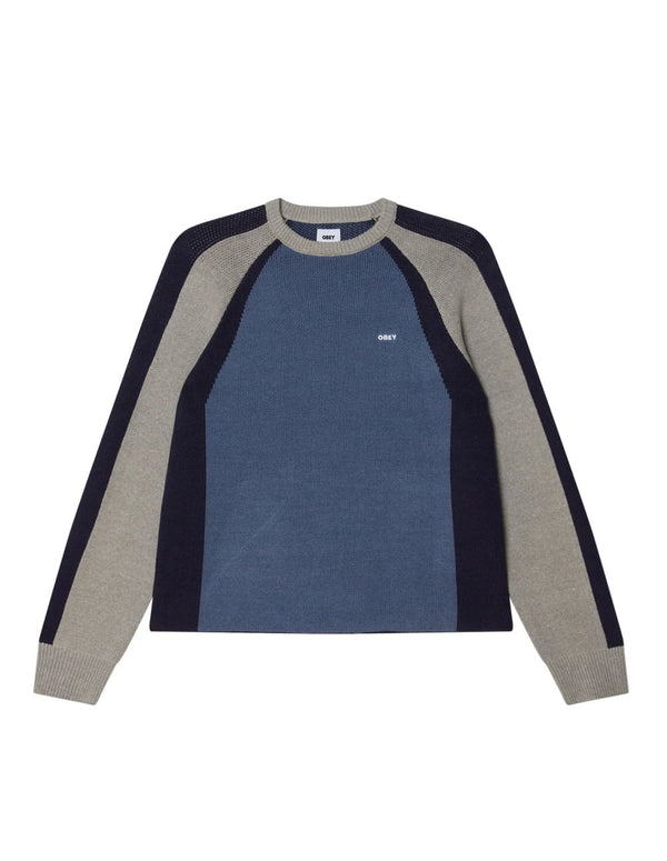 Jersey Obey Raglan Azul Hombre