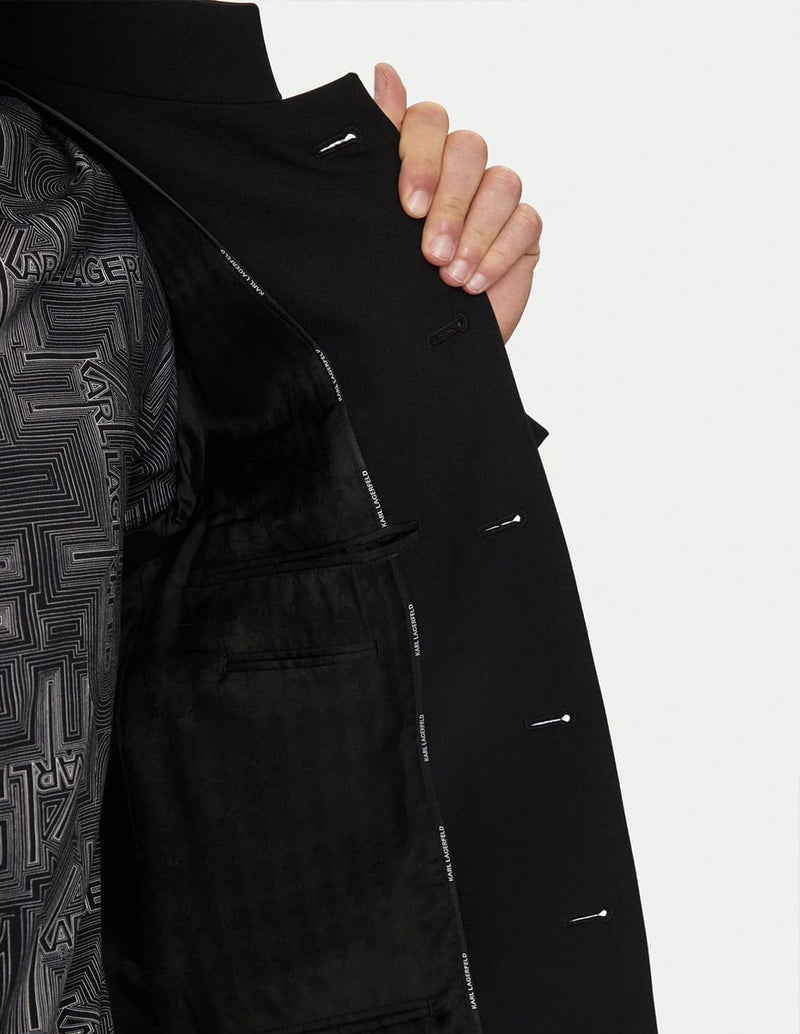 Chaqueta Karl Lagerfeld Slim Fit Negra Hombre