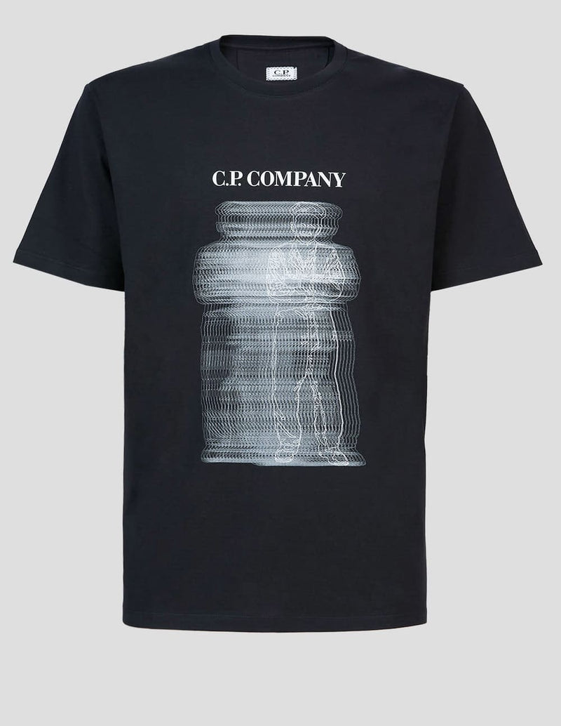 Camiseta C.P. Company Blurry British Sailor Negra Hombre