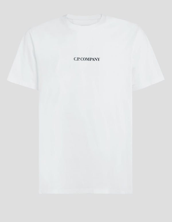 Camiseta C.P. Company con Logo Blanca Hombre