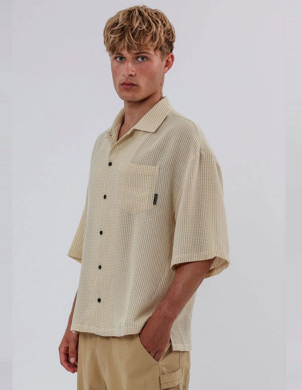 Camisa RELIGION Braille Beige Hombre