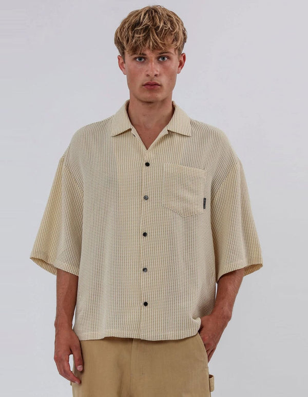 Camisa RELIGION Braille Beige Hombre