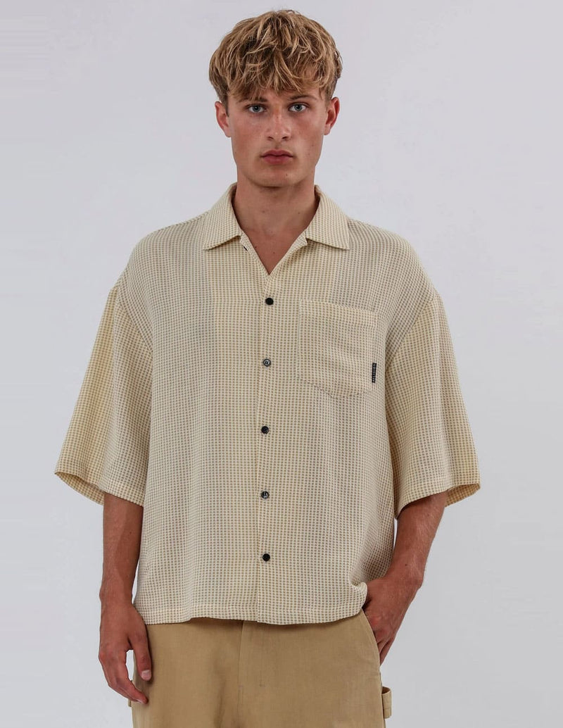 Camisa RELIGION Braille Beige Hombre