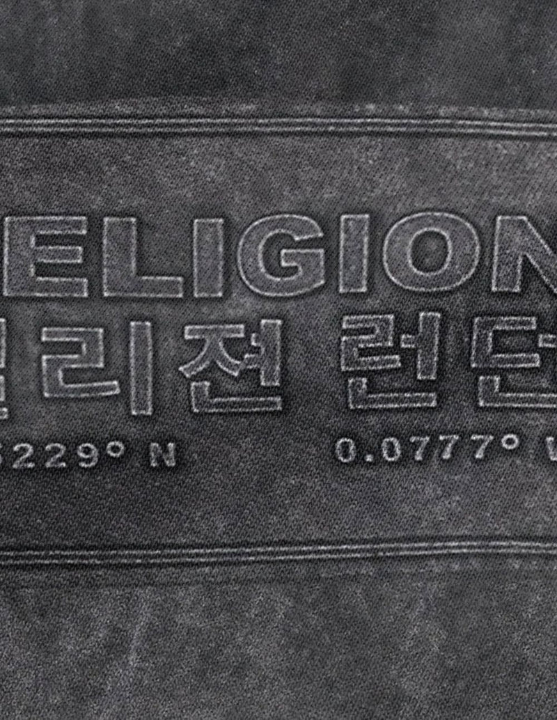 Camiseta RELIGION Acid Injected Gris Hombre