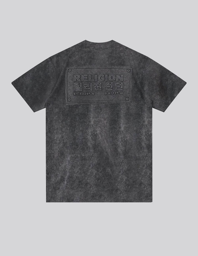 Camiseta RELIGION Acid Injected Gris Hombre