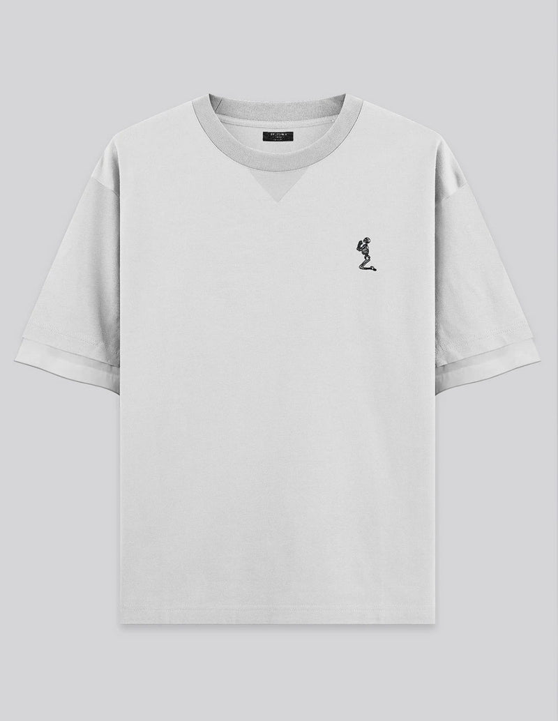 Camiseta RELIGION Double Sleeve Blanca Hombre