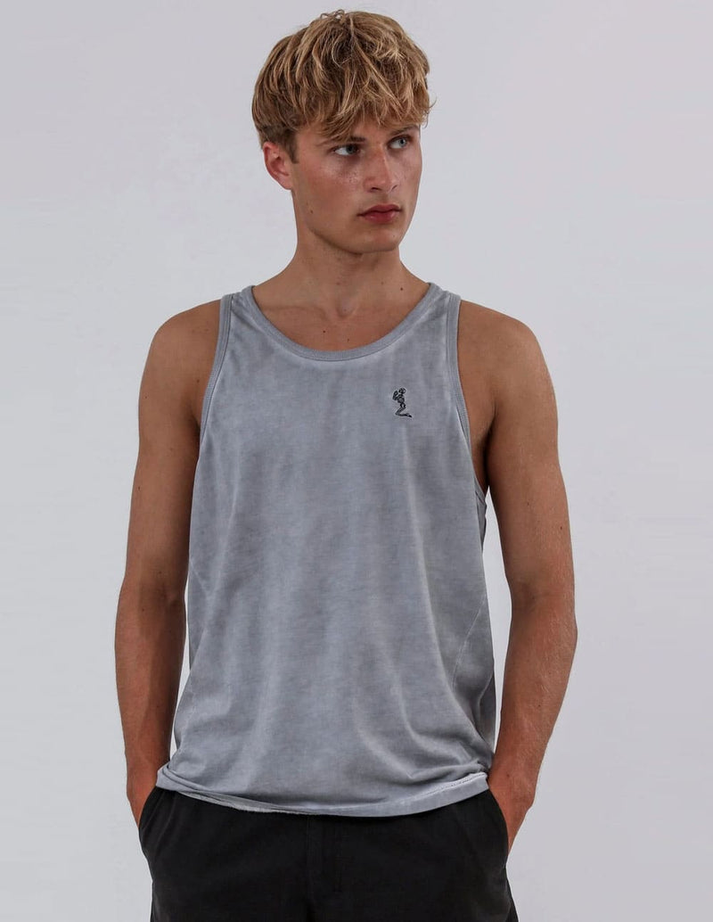 Camiseta RELIGION Oil Wash Gris Hombre