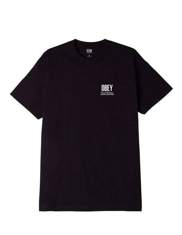 Camiseta Obey Visual Ind. Negra Unisex