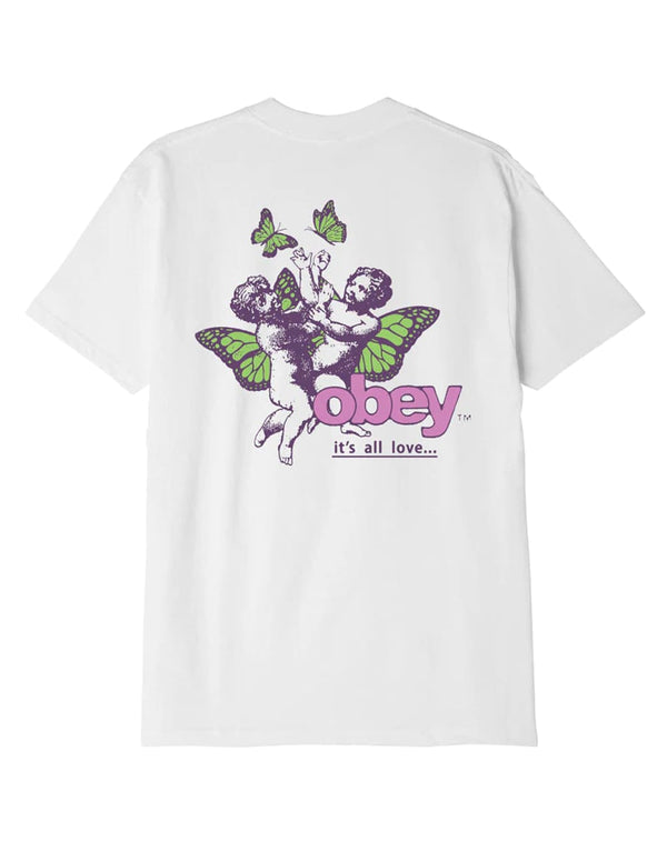 Camiseta Obey It´s All Love Blanca Unisex