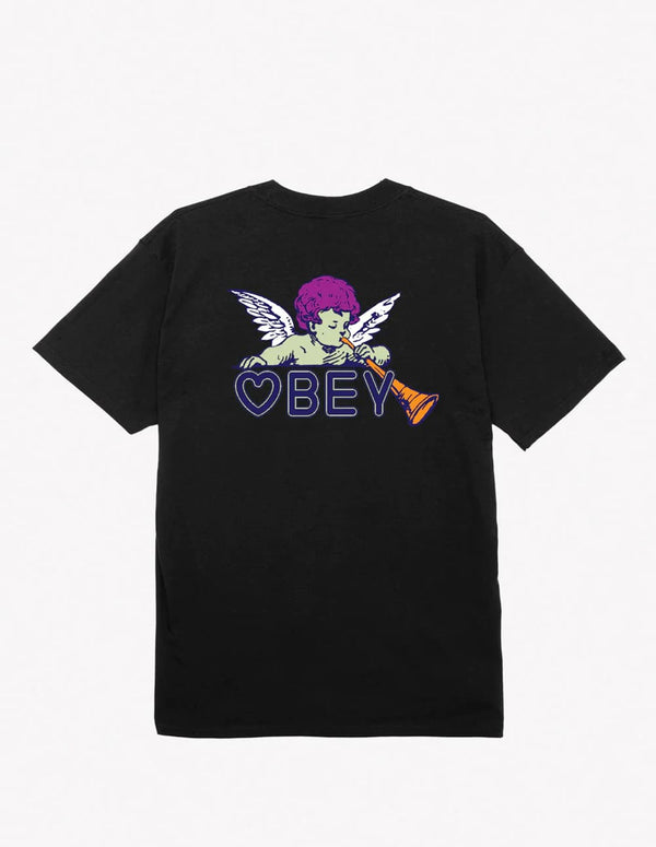 Camiseta Obey Baby Angel Negra Unisex