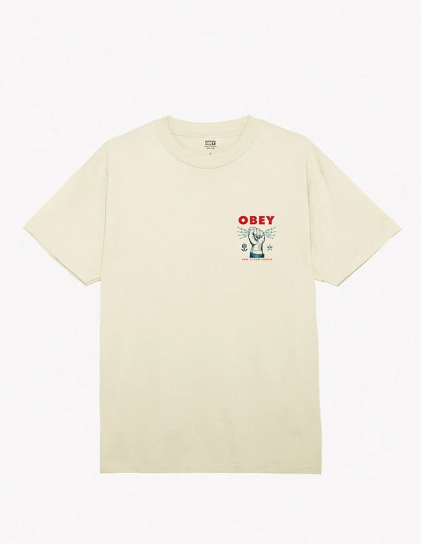 Camiseta Obey New Clear Power Classic Beige Unisex