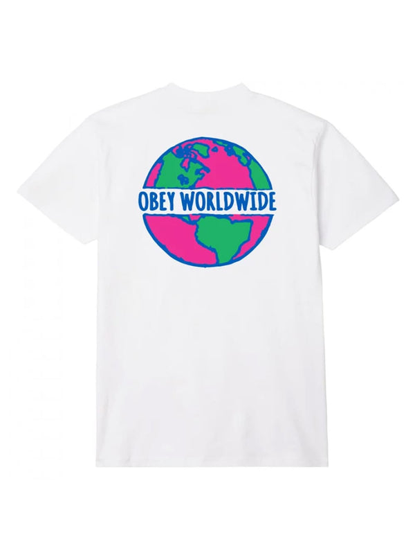 Camiseta Obey Planet Blanca Unisex