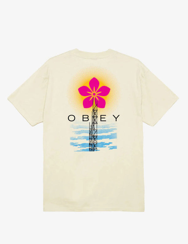 Camiseta Obey Elevated Power Classic Beige Unisex