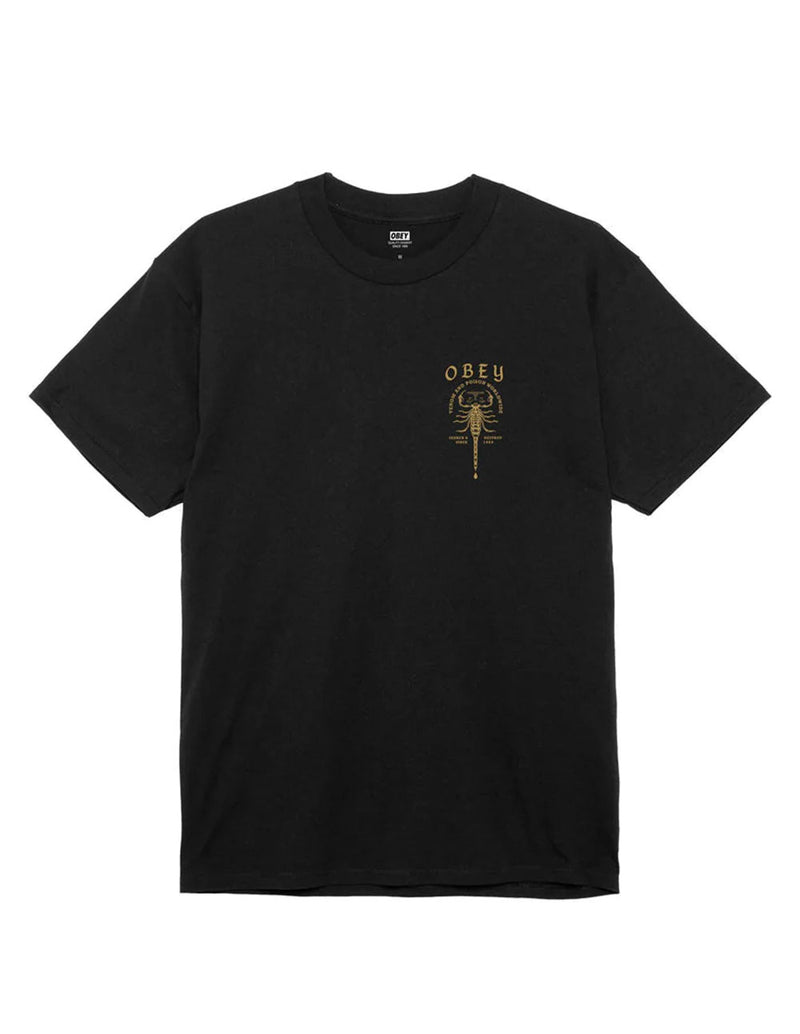 Camiseta Obey Scorpion Negra Unisex