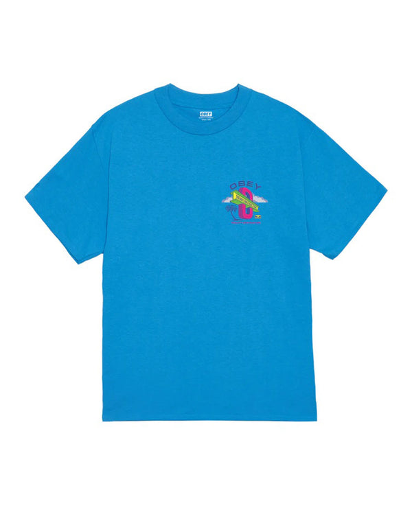 Camiseta Obey Dream Construction Azul Unisex