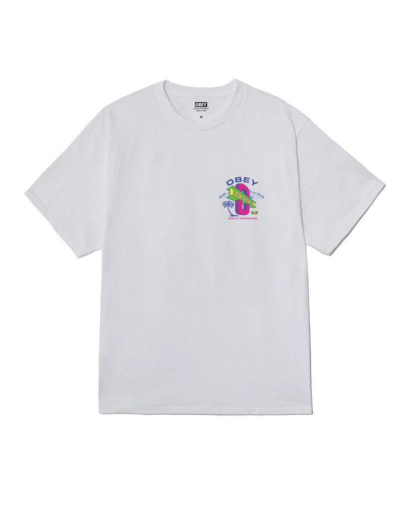 Camiseta Obey Dream Construction Blanca Unisex
