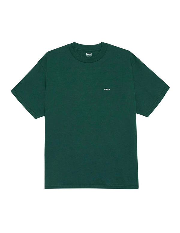 Camiseta Obey Quarter Icon Verde Unisex