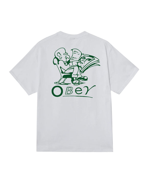 Camiseta Obey Reader Classic Blanca Unisex