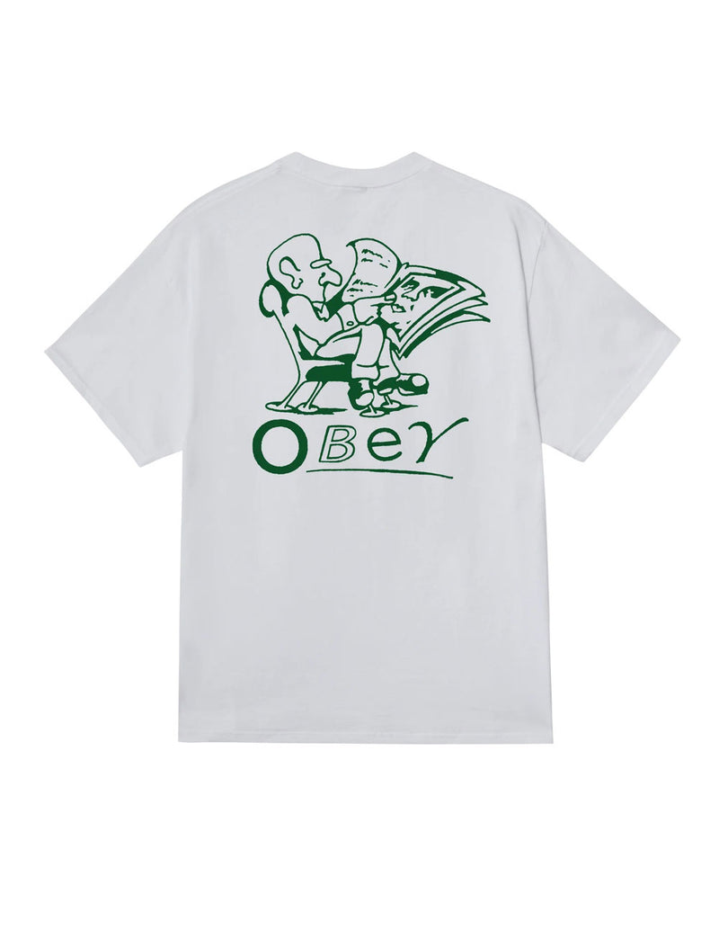 Camiseta Obey Reader Classic Blanca Unisex
