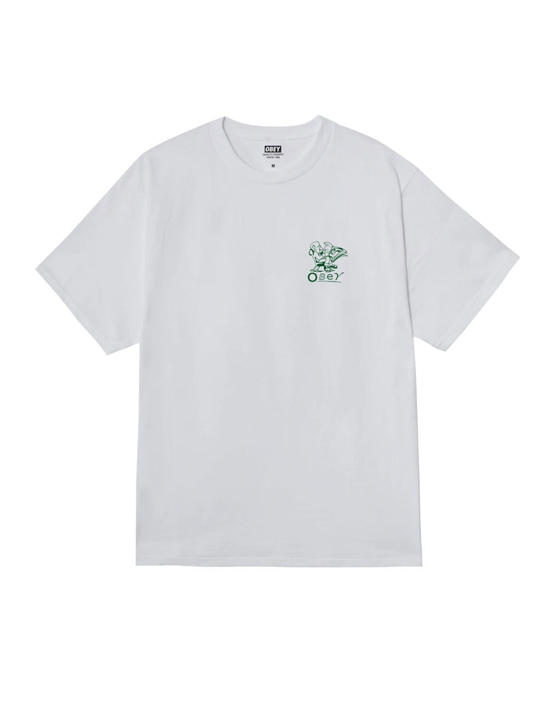 Camiseta Obey Reader Classic Blanca Unisex