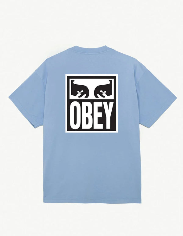 Camiseta Obey Eyes Icon II Heavyweight Azul Unisex