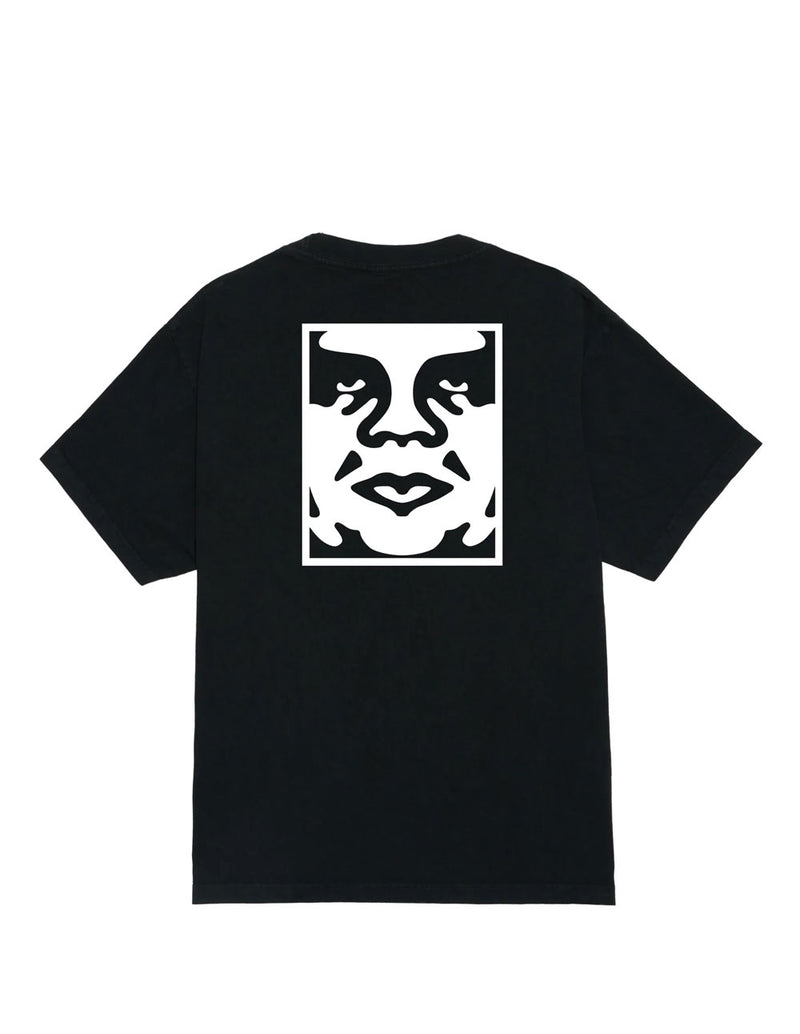 Camiseta Obey Bold Icon Face Pigment Negra Unisex