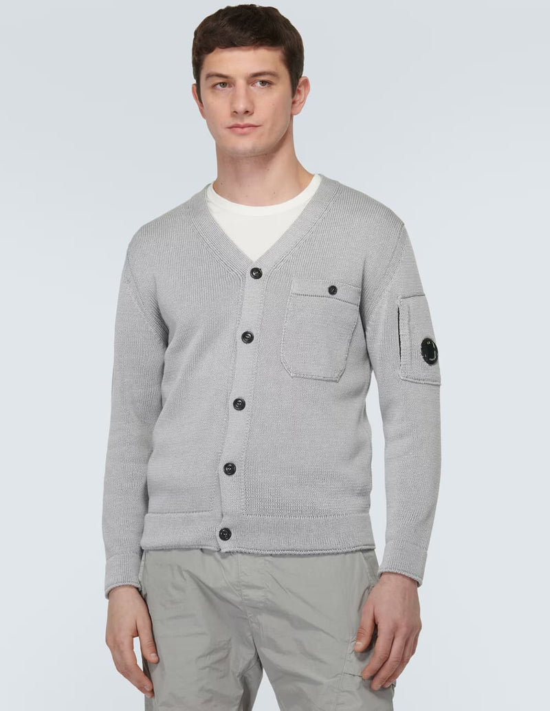 Chaqueta C.P. Company con Detalles Lens Gris Hombre