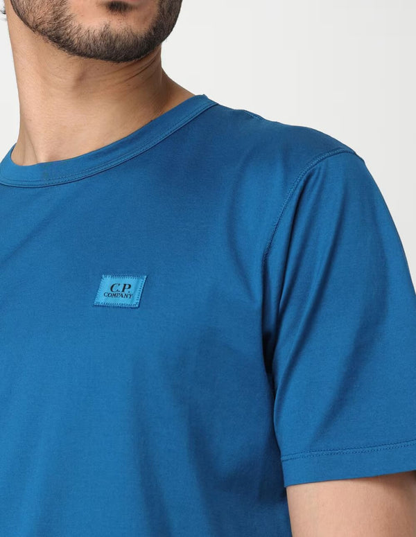 Camiseta C.P. Company con Logo Azul Hombre