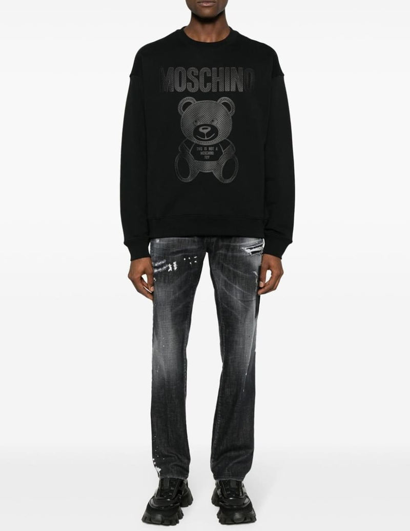 Sudadera Moschino con Logo Negra Hombre